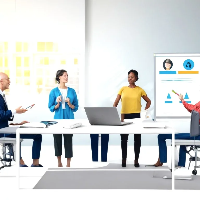 Professional development workshop with trainers and participants